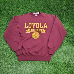 Vintage Loyola Alumni Crop Sweatshirt Small 19x24 Baggy Y2K